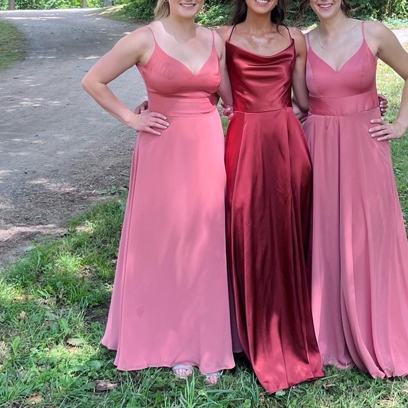 Size 6 Sedona colour DAVIDS BRIDAL bridesmaid dress - Picture 4 of 7